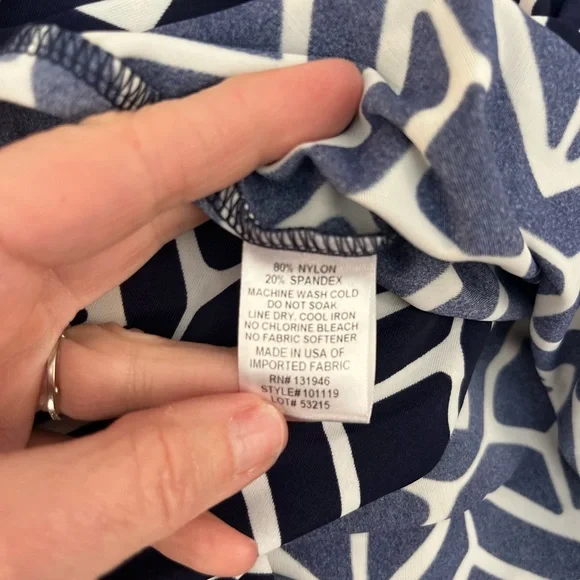 JUDE CONNALLY - blue and white dress - small - Picture 5 of 11